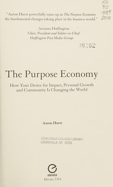 Purpose Economy cover