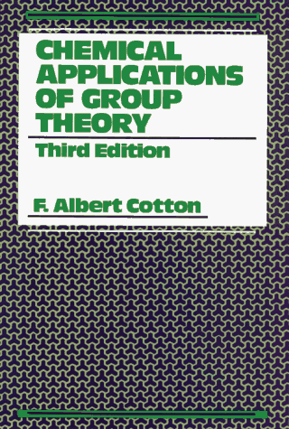 Chemical applications of group theory cover