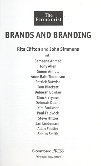 Brands and branding cover
