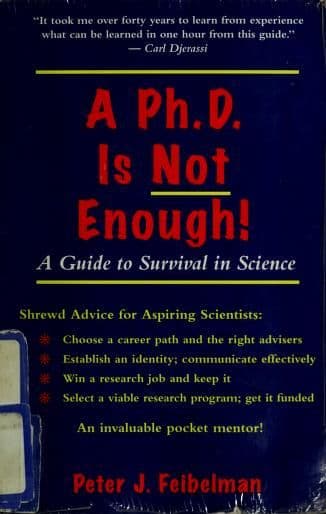 A Ph.D. is not enough cover