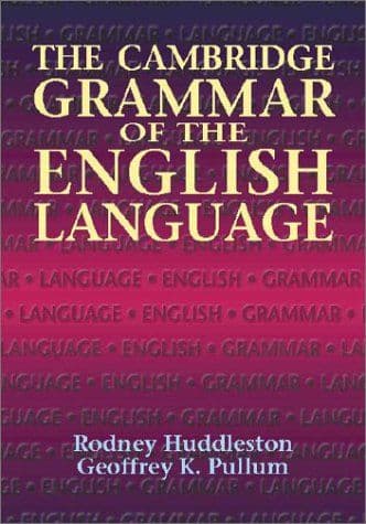 The Cambridge grammar of the English language cover