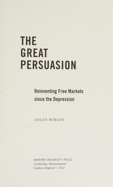 The Great Persuasion cover