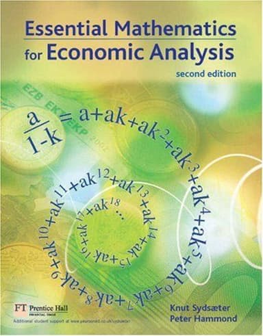 Essential mathematics for economic analysis cover