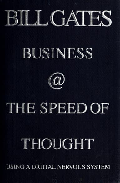 Business @ the speed of thought cover