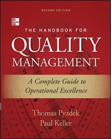 The Handbook for Quality Management, Second Edition cover