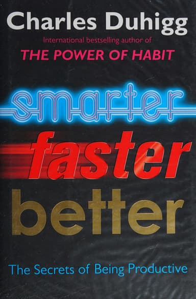Smarter Faster Better cover