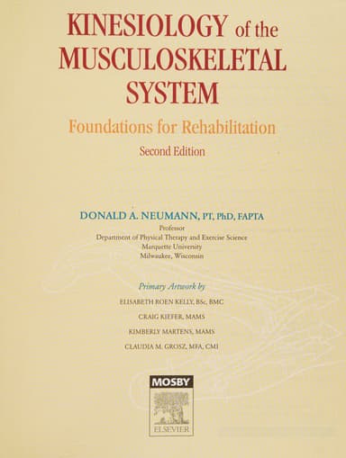 Kinesiology of the musculoskeletal system cover