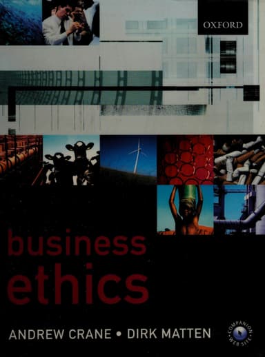 Business ethics cover
