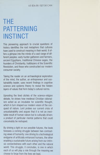 The patterning instinct cover