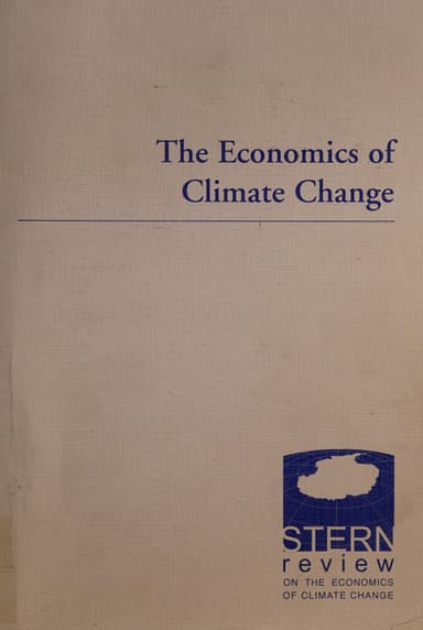 The economics of climate change cover