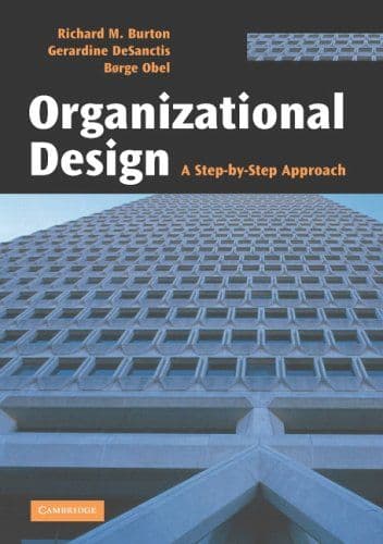 Organizational design cover