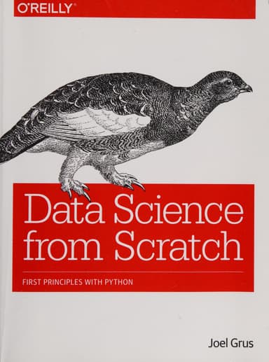 Data science from scratch cover