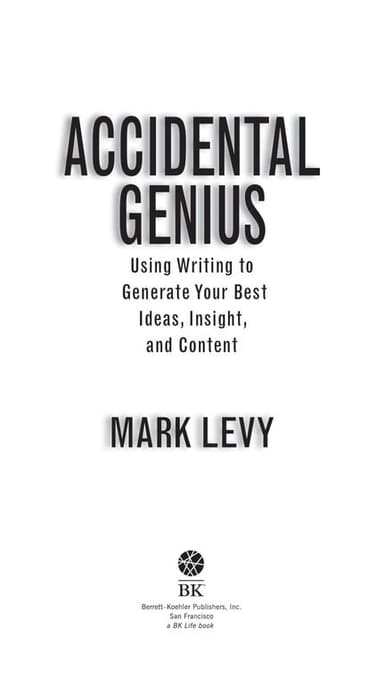 Accidental genius cover