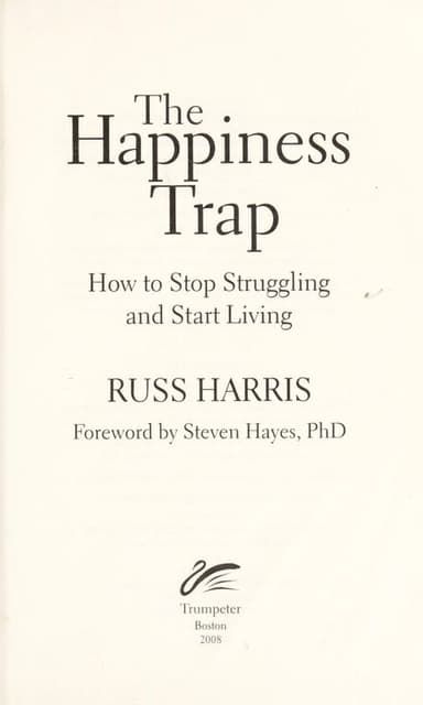 The Happiness Trap cover