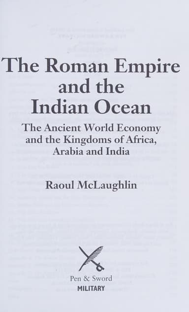 Roman Empire and the Indian Ocean cover