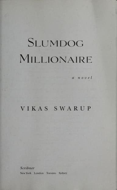 Slumdog millionaire cover