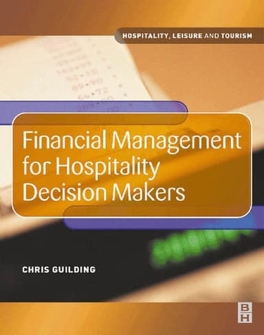 Financial management for hospitality decision makers cover