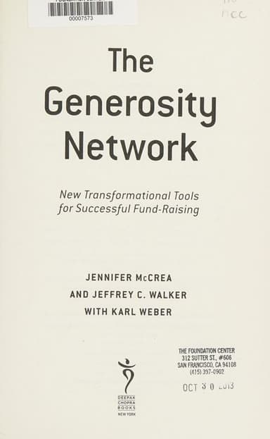 The generosity network cover