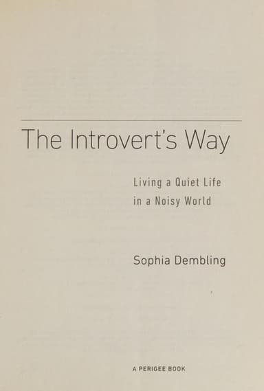 The introvert's way cover