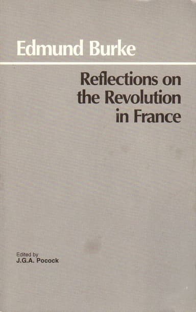 Reflections on the revolution in France cover