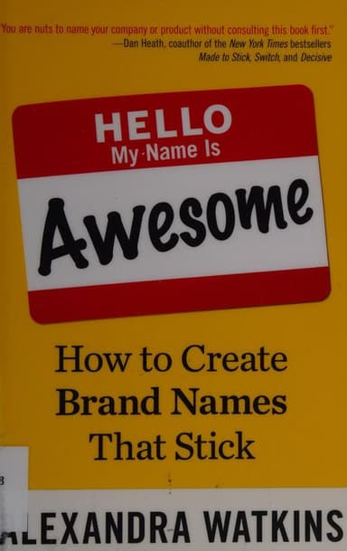 Hello, my name is awesome cover