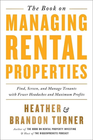 The book on managing rental properties cover