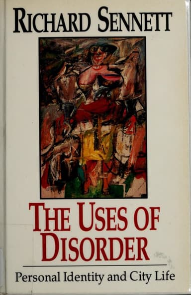 The Uses of Disorder cover