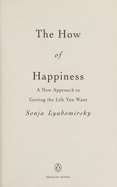 The how of happiness cover