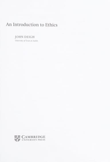 An introduction to ethics cover