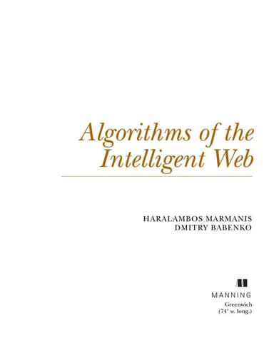 Algorithms of the intelligent web cover