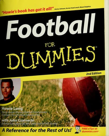 Football for dummies cover