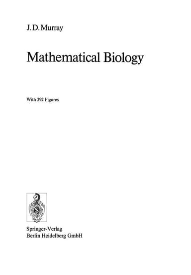 Mathematical Biology cover