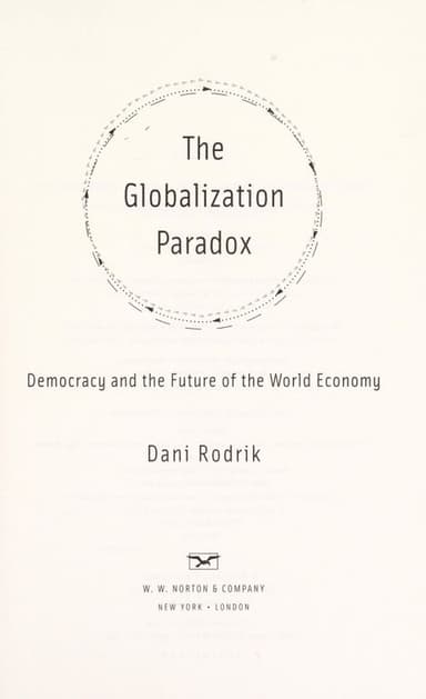 The globalization paradox cover