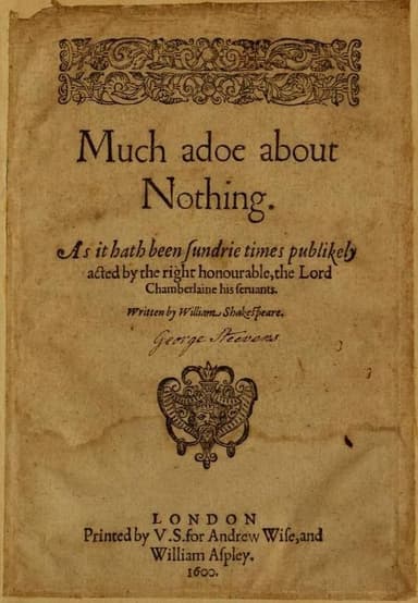 Much Ado About Nothing cover