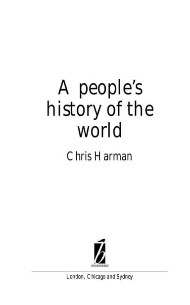 A People's History of the World cover