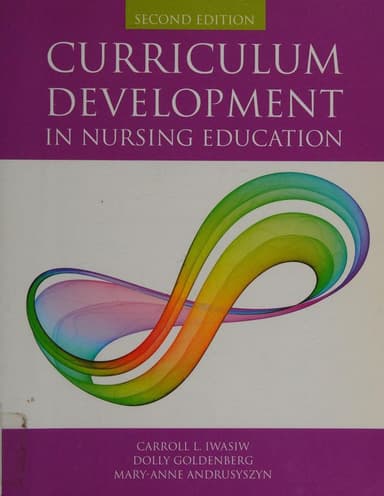 Curriculum development in nursing education cover