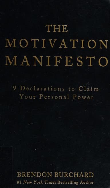 The motivation manifesto cover