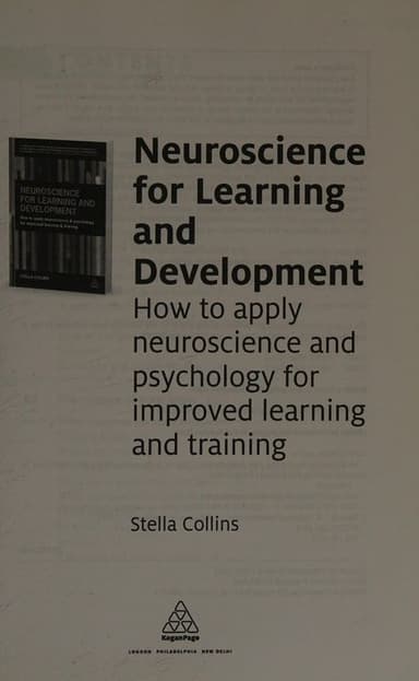 Neuroscience for Learning and Development cover