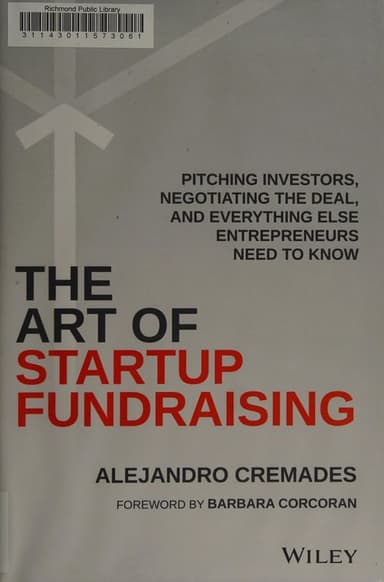 The art of startup fundraising cover