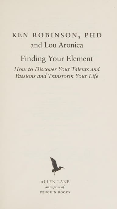 Finding Your Element cover