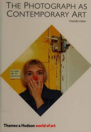 The photograph as contemporary art cover