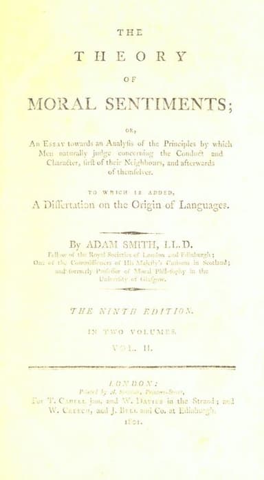 The theory of moral sentiments cover
