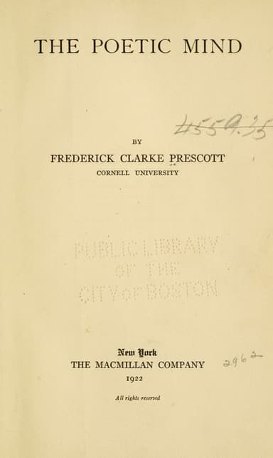 The poetic mind cover