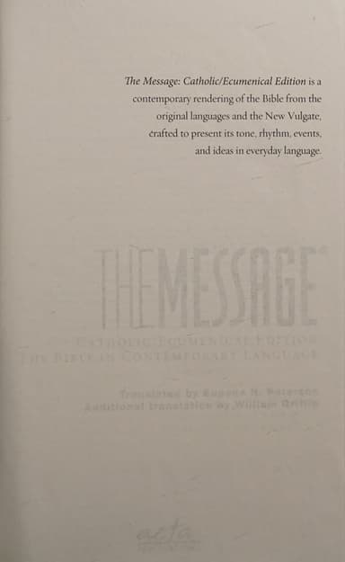 The message cover