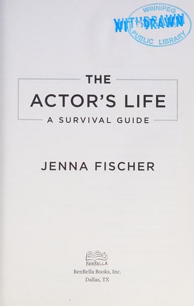 The actor's life cover