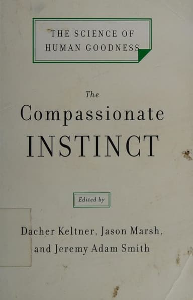 The compassionate instinct cover