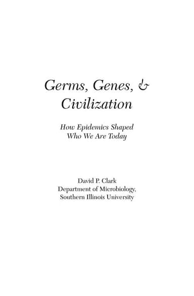 Germs, genes & civilization cover