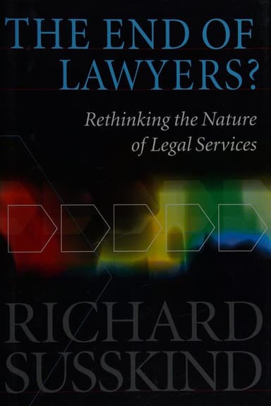 The end of lawyers? cover