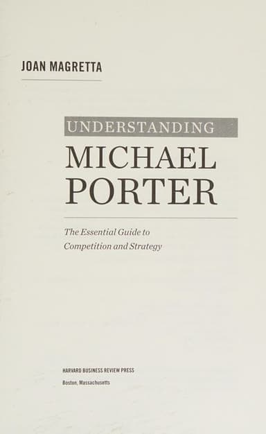 Understanding Michael Porter cover