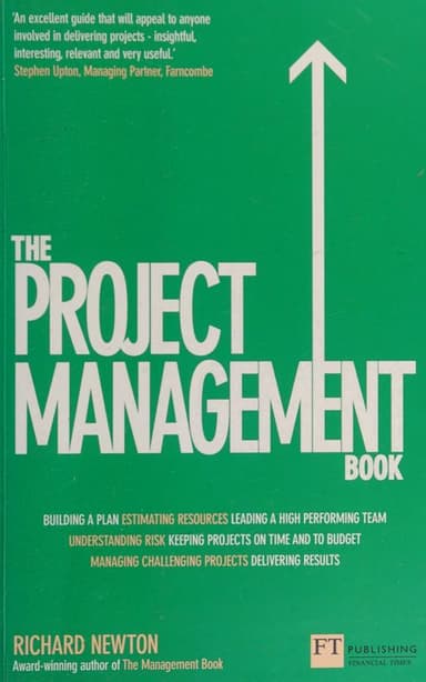 The project management book cover